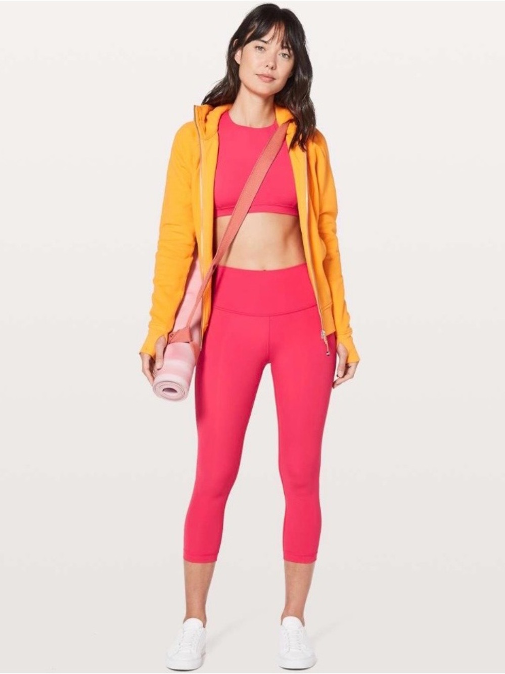 lululemon athletica Wunder Under Crop 21” Fuchsia Pink 6